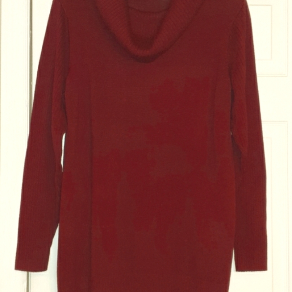 Burgundy/Wine Cowl Neck Sweater
